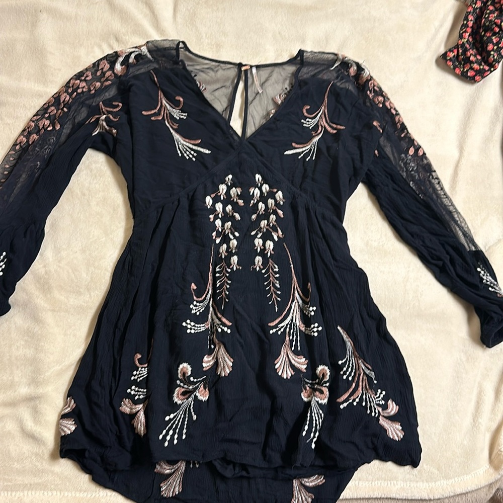 A beautifully embroidered flowy dress